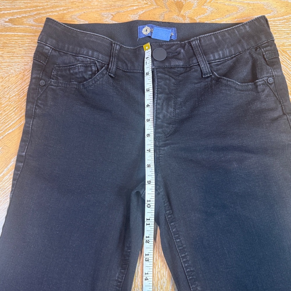 Democracy Itty Bitty Bootcut Jeans Black Ab-solution Stretch Denim Size 4 - Picture 7 of 8
